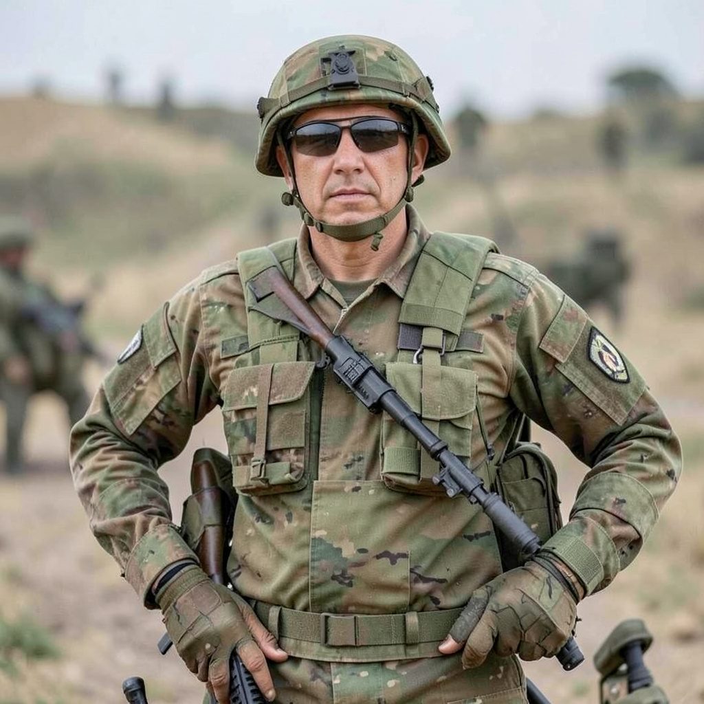 Обкладинка книги, присвяченої наказам армії США, у стриманих темних тонах з військовою емблемою